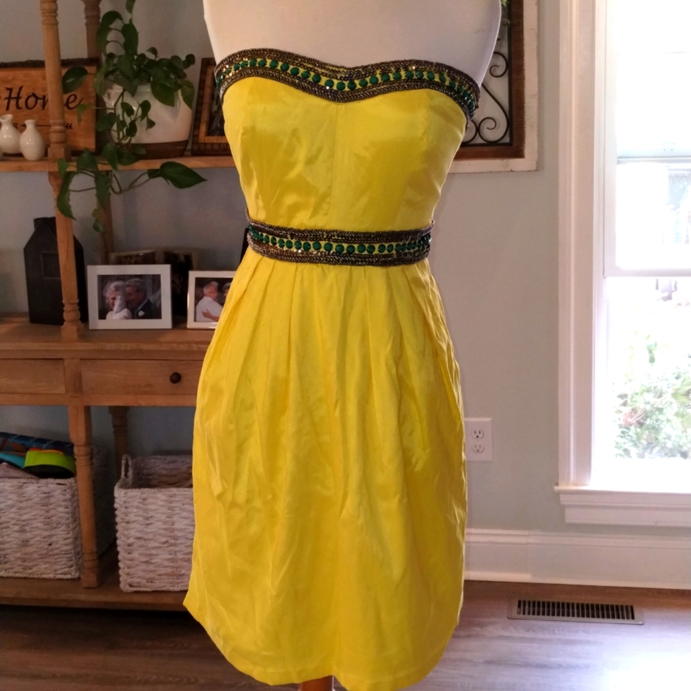 Canary yellow dress
